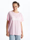 Crew Neck Barbie Printed Short Sleeve Women's T-Shirt